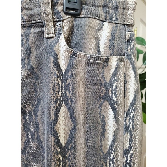 Joe's Jeans Womens Gray Snake Print Belt Loop Mid Rise Skinny Fit Pant 31 - Picture 11 of 12